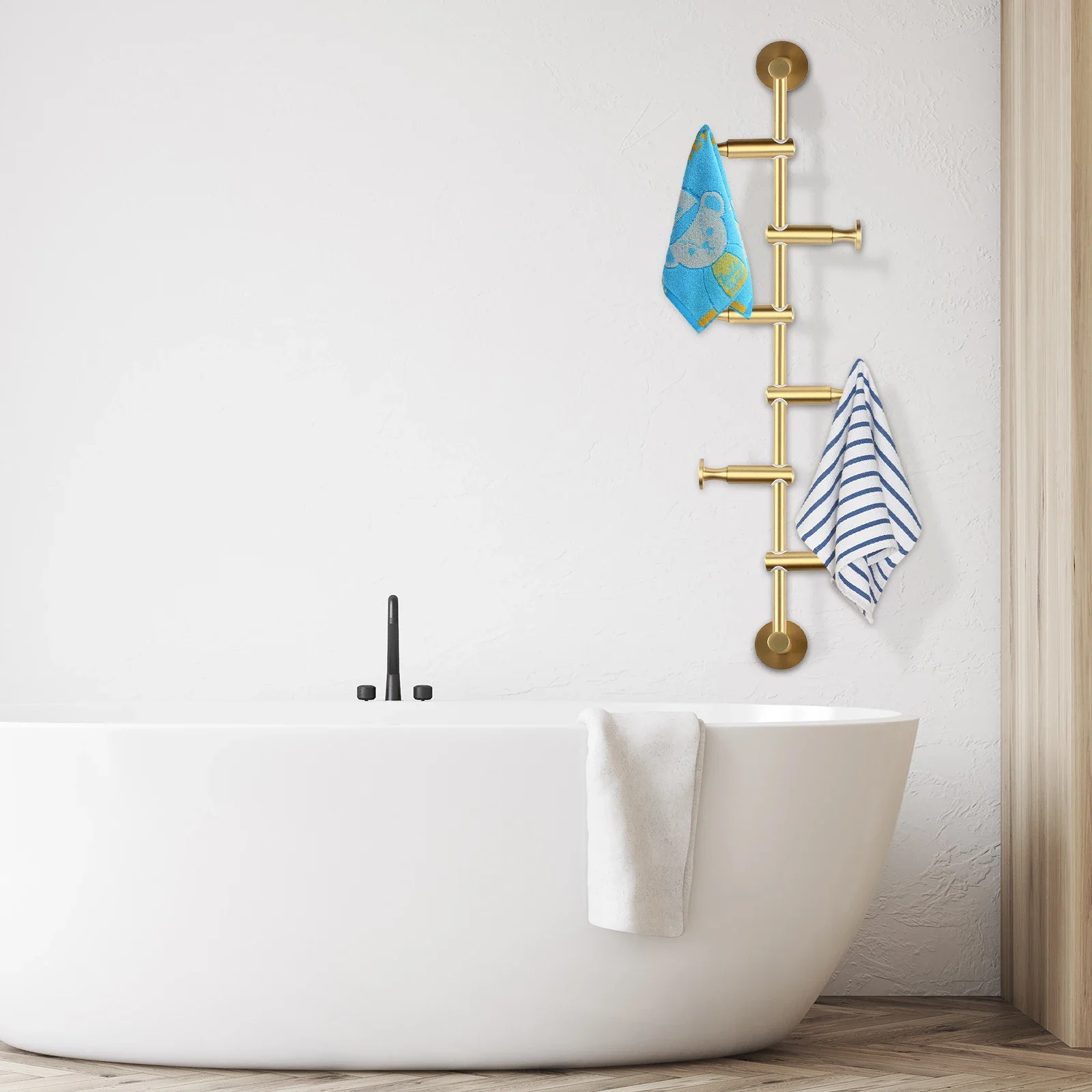 Wall Mounted Metal Vertical Tree Branch Coat Rack, 6 Adjustable Movable Rotatable Hooks, 24'' Wall Hanger Coat Hat Holder
Wall Mounted Metal Vertical Tree Branch Coat Rack, 6 Adjustable Movable Rotatable Hooks, 24'' Wall Hanger Coat Hat Holder