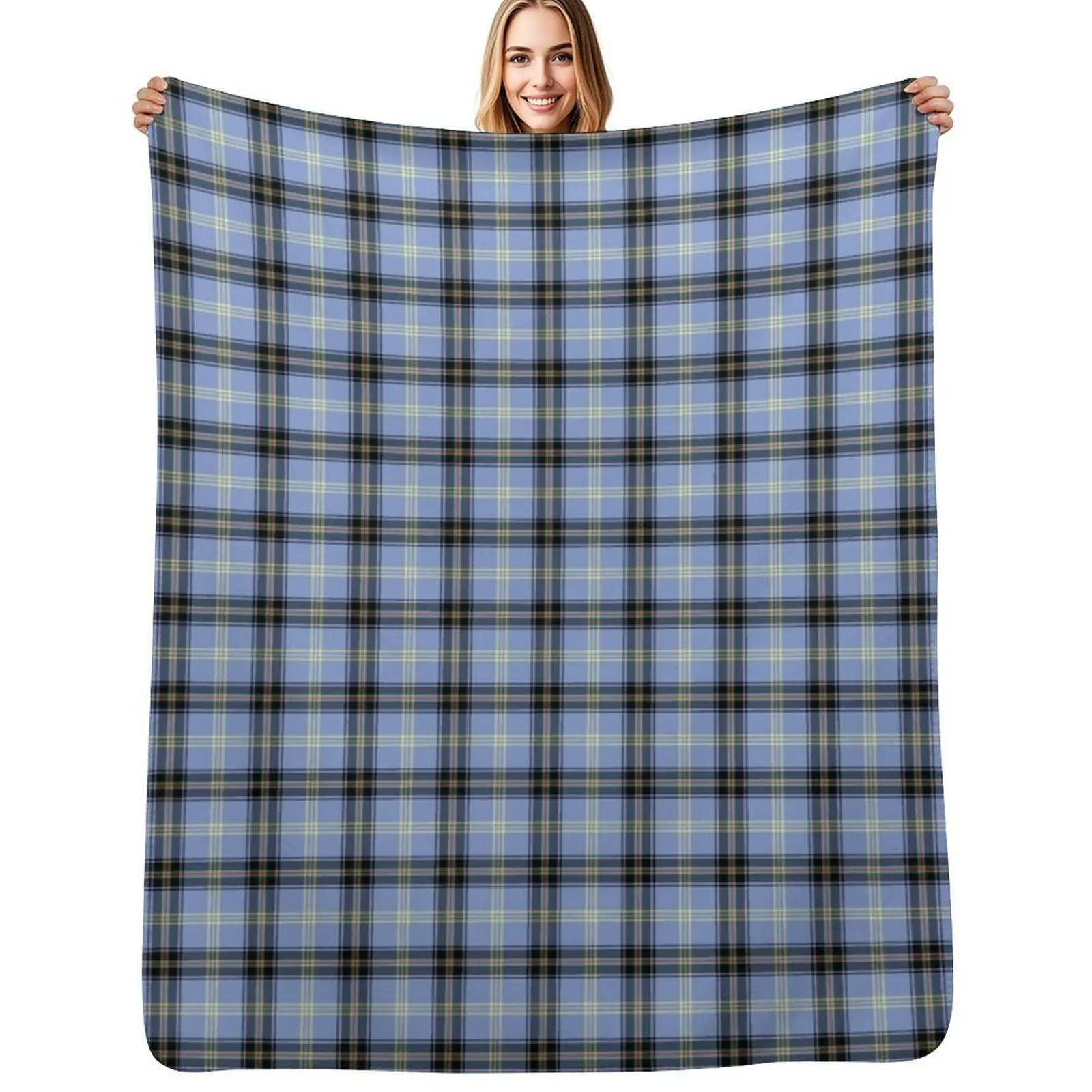 Clan Bell Tartan Throw Blanket Reusable Durable Soft Blanket for All Seasons
Clan Bell Tartan Throw Blanket Reusable Durable Soft Blanket for All Seasons