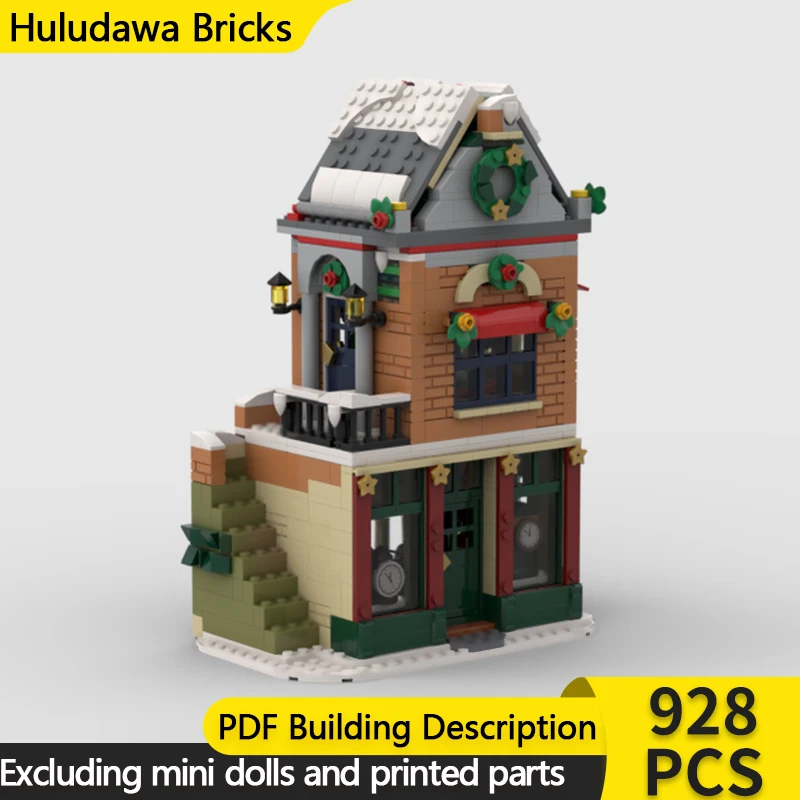 Модель с видом на улицу, MOC, строительные кирпичи, зимняя деревня, магазин часов, модульная технология, детские праздничные подарки, сборные игрушки, костюм
Модель с видом на улицу, MOC, строительные кирпичи, зимняя деревня, магазин часов, модульная технология, детские праздничные подарки, сборные игрушки, костюм