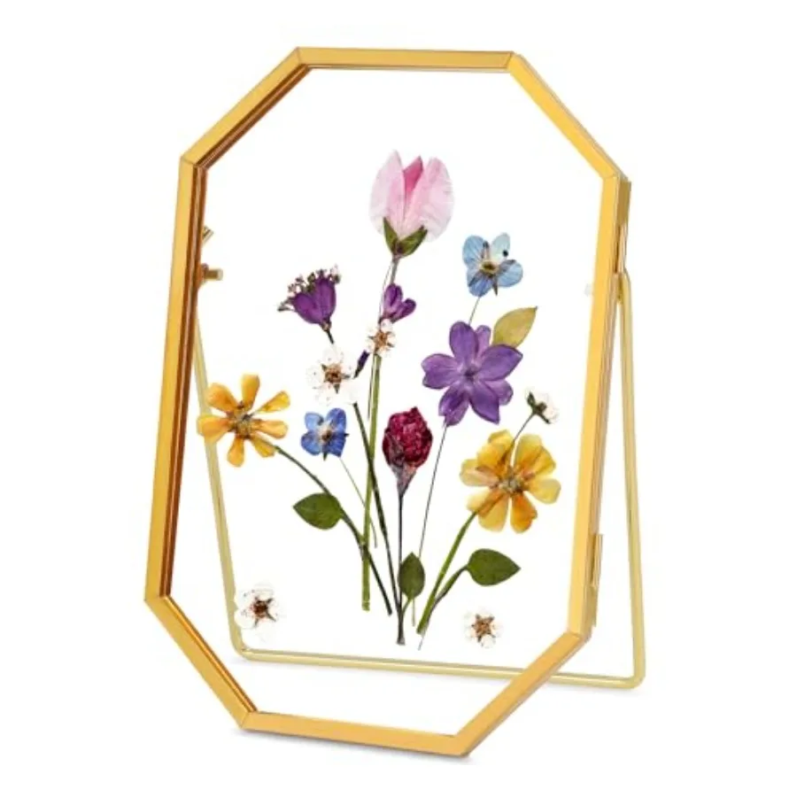 Glass Pressed Flower Frame Handmade, Octagon, 4x6 Inch
Glass Pressed Flower Frame Handmade, Octagon, 4x6 Inch