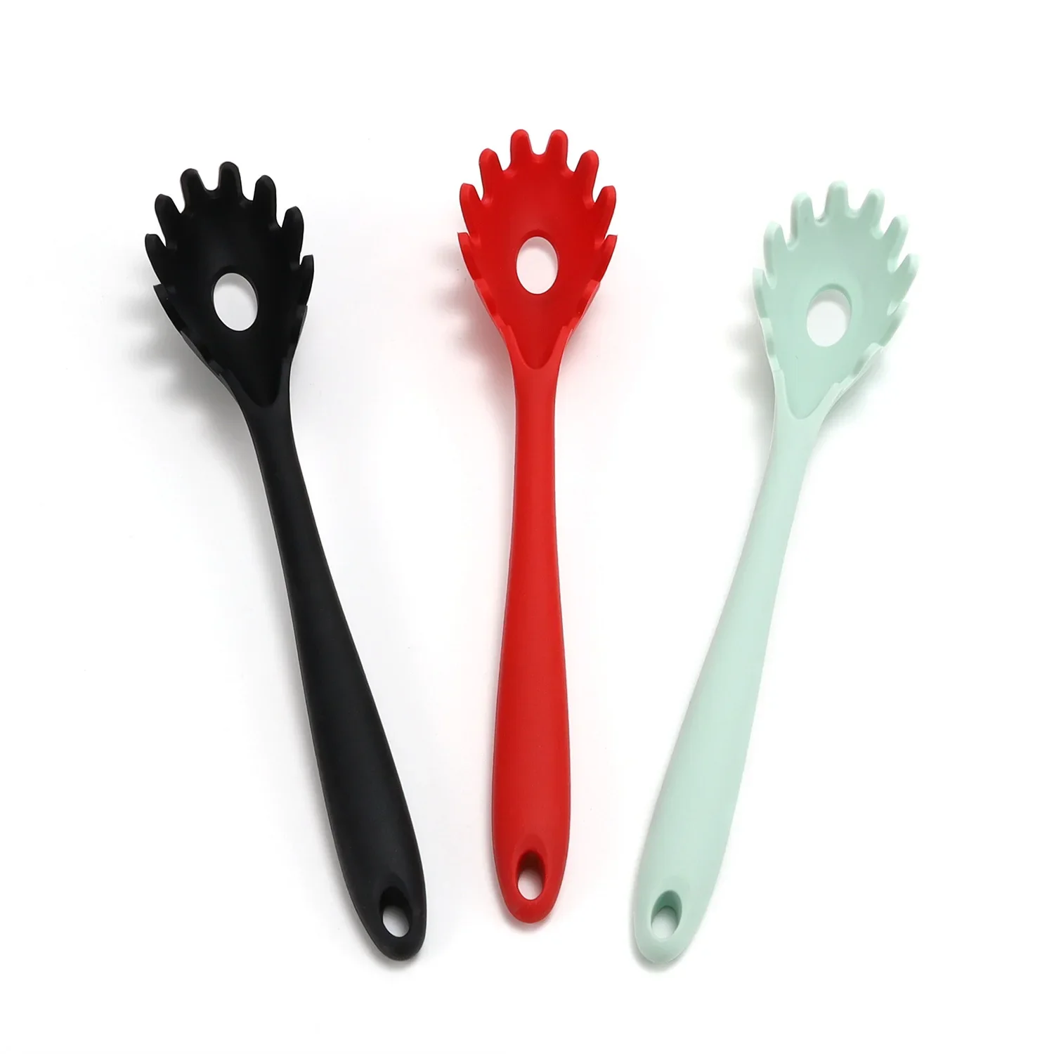 11.2 inch Pasta Fork Premium Silicone Spaghetti Strainer Heat Resistant Noodle Spoon Server Food Grade Kitchen Cooking Tools
11.2 inch Pasta Fork Premium Silicone Spaghetti Strainer Heat Resistant Noodle Spoon Server Food Grade Kitchen Cooking Tools
