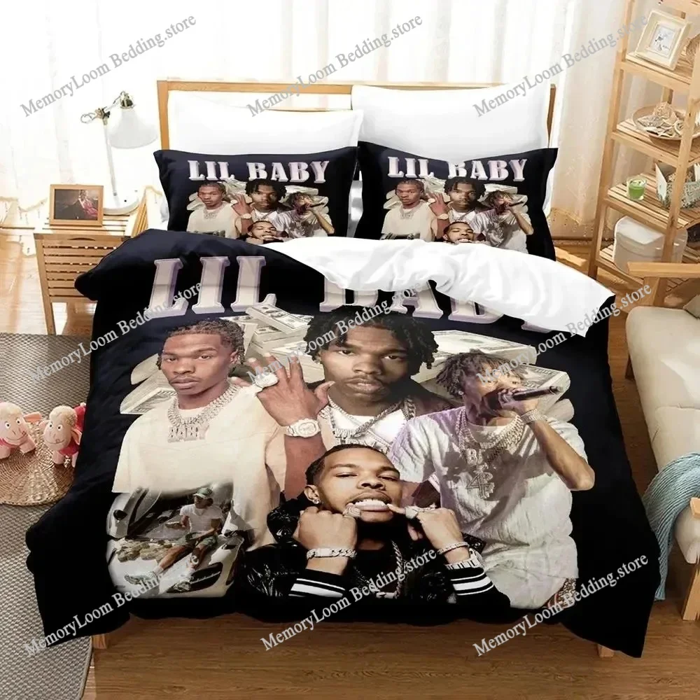 Rapper lil baby Bedding Set Boys Girls Twin Queen Size Duvet Cover Pillowcase Bed Kids Adult Fashion Home Textileextile
Rapper lil baby Bedding Set Boys Girls Twin Queen Size Duvet Cover Pillowcase Bed Kids Adult Fashion Home Textileextile