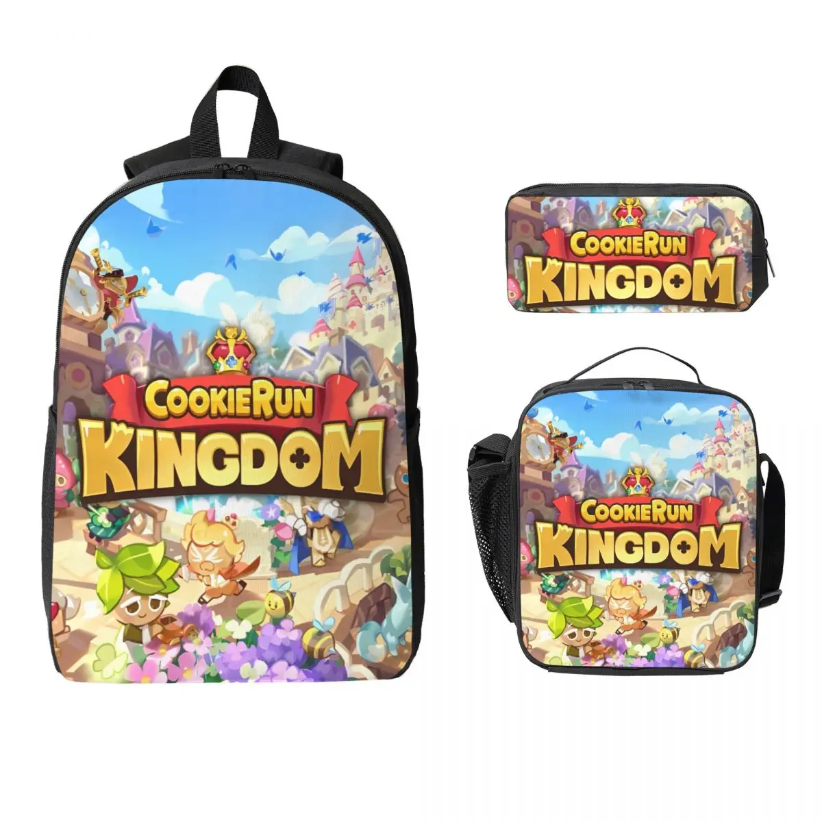 3Pcs Cookie Run Kingdom School bags Set for Girls Boys anime cartoon Pen Bags Backpack Sets with Lunch Box For Students Knapsack
3Pcs Cookie Run Kingdom School bags Set for Girls Boys anime cartoon Pen Bags Backpack Sets with Lunch Box For Students Knapsack