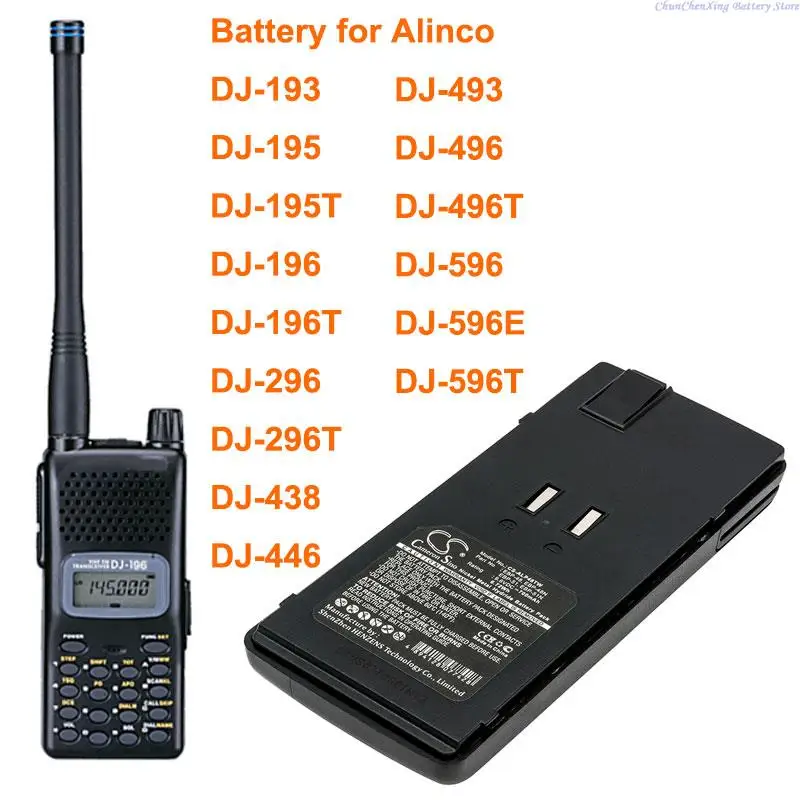 700mAh Battery for ALINCO DJ-193,DJ-195,DJ-195T,DJ-196,DJ-196T,DJ-296,DJ-296T,DJ-438,DJ-446,DJ-493,DJ-496,DJ-496T
700mAh Battery for ALINCO DJ-193,DJ-195,DJ-195T,DJ-196,DJ-196T,DJ-296,DJ-296T,DJ-438,DJ-446,DJ-493,DJ-496,DJ-496T