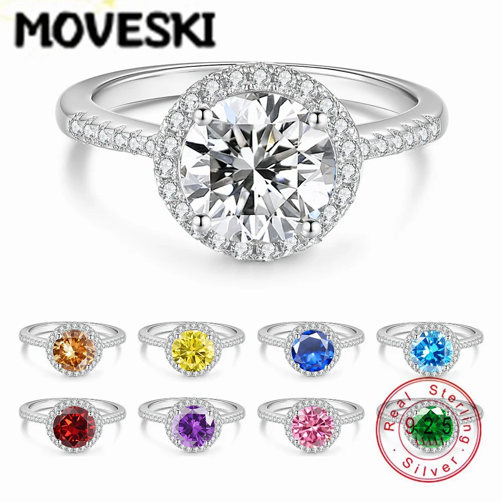 925 Sterling Silver Moissanite Engagement Ring 0.5/1/2CT Halo Round Cut Wedding Promise Ring for Women Fine Jewelry
925 Sterling Silver Moissanite Engagement Ring 0.5/1/2CT Halo Round Cut Wedding Promise Ring for Women Fine Jewelry