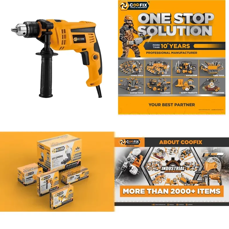 【CHIMU HOME】 13mm 800W Corded Impact Drill for DIY and Construction
【CHIMU HOME】 13mm 800W Corded Impact Drill for DIY and Construction