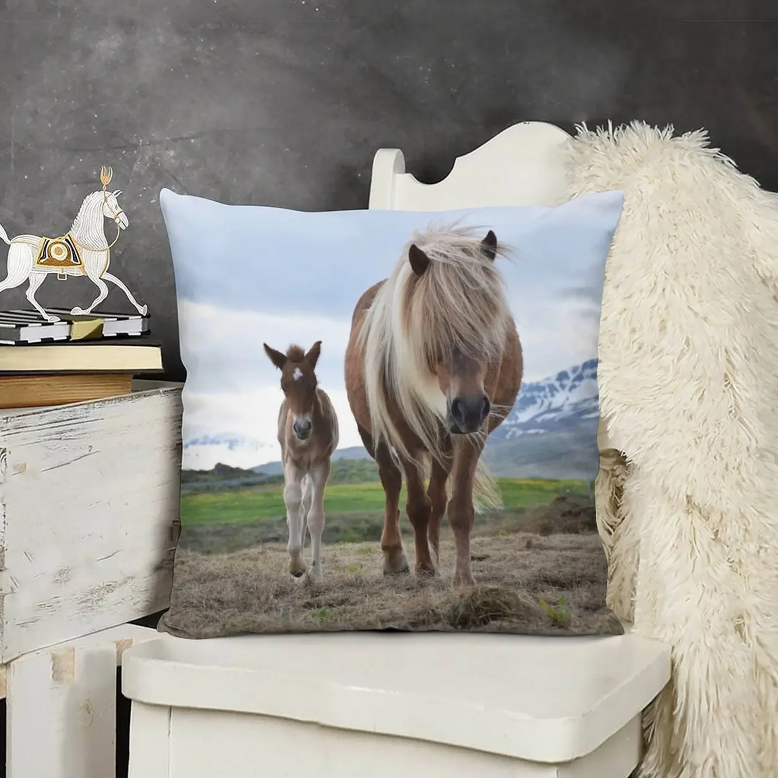 One day old Icelandic horse foal Throw Pillow Luxury Cushion Cover Pillowcase Cushion pillow
One day old Icelandic horse foal Throw Pillow Luxury Cushion Cover Pillowcase Cushion pillow