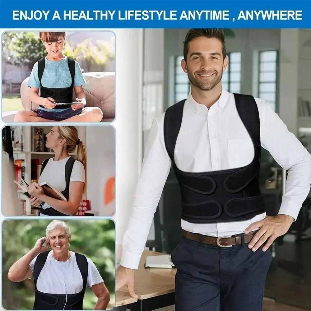 New Fully Adjustable Posture Corrector Comfortable Black Back Brace Posture Corrector Effective Lumbar Back Brace Men and Women
New Fully Adjustable Posture Corrector Comfortable Black Back Brace Posture Corrector Effective Lumbar Back Brace Men and Women