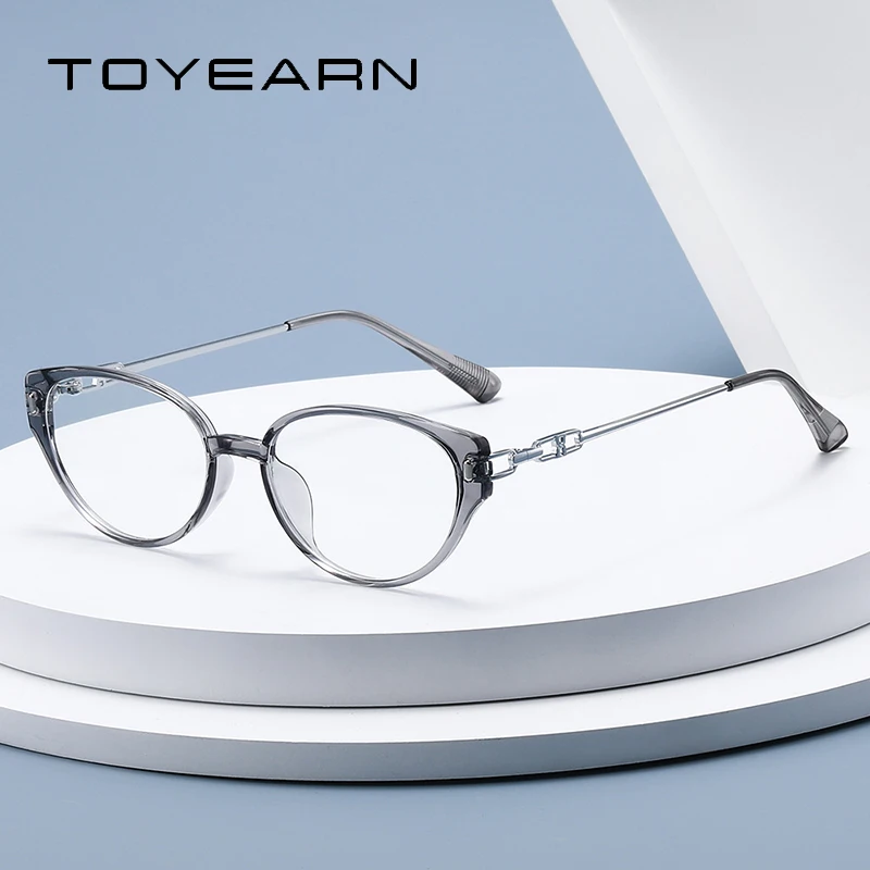 TOYEARN TR90+Metal Retro Round Prescription Eyeglasses Frame for Women Blue Light Blocking Reading Glasses Optical Eyewear
TOYEARN TR90+Metal Retro Round Prescription Eyeglasses Frame for Women Blue Light Blocking Reading Glasses Optical Eyewear