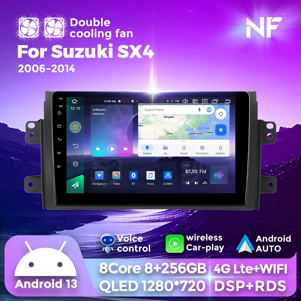 Android 13 For Suzuki SX4 2006-2013 Fiat Sedici 2005-2014 Multimedia Player 2 DIN GPS Navigation Auto Radio Carplay Head Unit 4G
Android 13 For Suzuki SX4 2006-2013 Fiat Sedici 2005-2014 Multimedia Player 2 DIN GPS Navigation Auto Radio Carplay Head Unit 4G