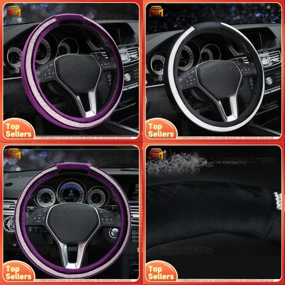 2026 Suitable for Universal Car Models Plush Steering Wheel Cover with Rhinestone Decor Winter Warm Bubble Handle Sleeve for
2026 Suitable for Universal Car Models Plush Steering Wheel Cover with Rhinestone Decor Winter Warm Bubble Handle Sleeve for