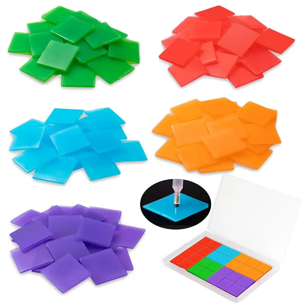 100Pcs Wax For Diamond Art Painting, Colorful Diamond Art Glue Clay, 2 X 2Cm Diamond Art Wax Refills For Embroidery Accessories
100Pcs Wax For Diamond Art Painting, Colorful Diamond Art Glue Clay, 2 X 2Cm Diamond Art Wax Refills For Embroidery Accessories