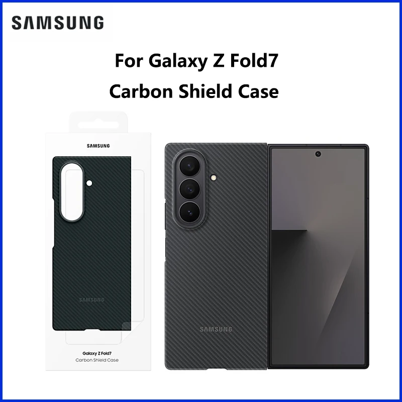 Original Samsung Kevlar Case for Z Fold7 Ultra-Thin Carbon Fiber Protective Cover for Foldable Phone Shockproof Genuine EF-XF966
Original Samsung Kevlar Case for Z Fold7 Ultra-Thin Carbon Fiber Protective Cover for Foldable Phone Shockproof Genuine EF-XF966