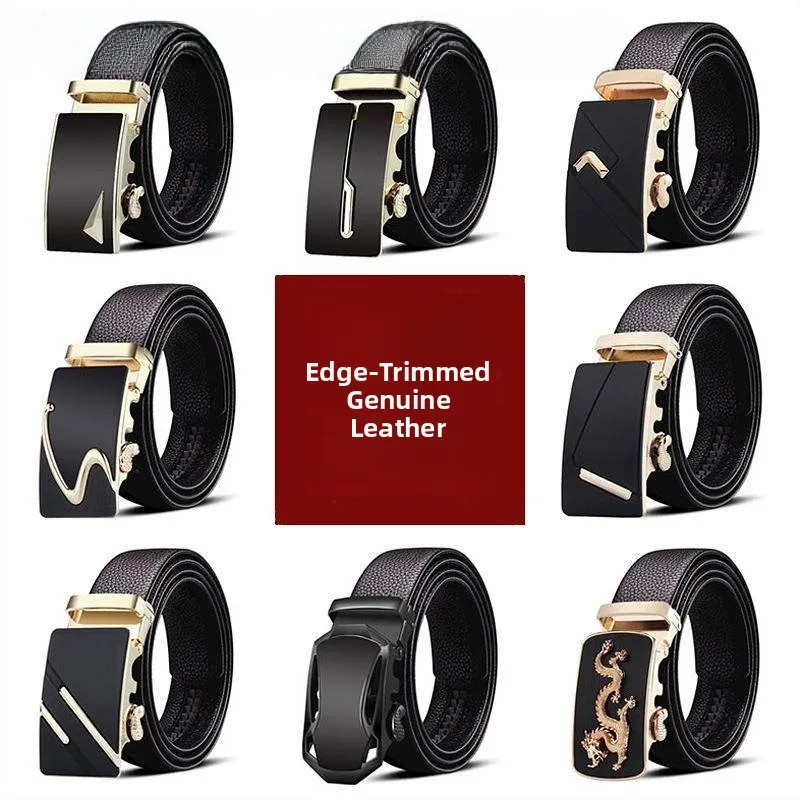 Genuine Leather Belt for Men Soft Cowhide Casual Leather Belt Automatic Buckle Business Mid-aged And Young Men
Genuine Leather Belt for Men Soft Cowhide Casual Leather Belt Automatic Buckle Business Mid-aged And Young Men