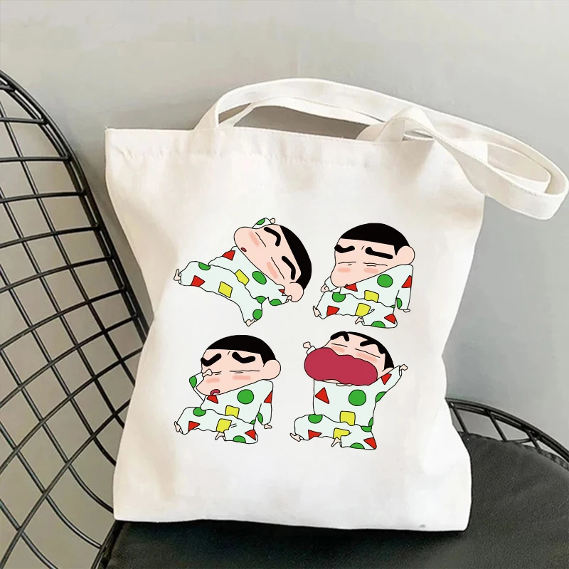 Холщовая сумка для покупок Kawaii, белая складная многоцелевая сумка с милым принтом в стиле аниме для женщин и студентов, повседневная сумка для пикника в стиле Харадзюку 
Холщовая сумка для покупок Kawaii, белая складная многоцелевая сумка с милым принтом в стиле аниме для женщин и студентов, повседневная сумка для пикника в стиле Харадзюку