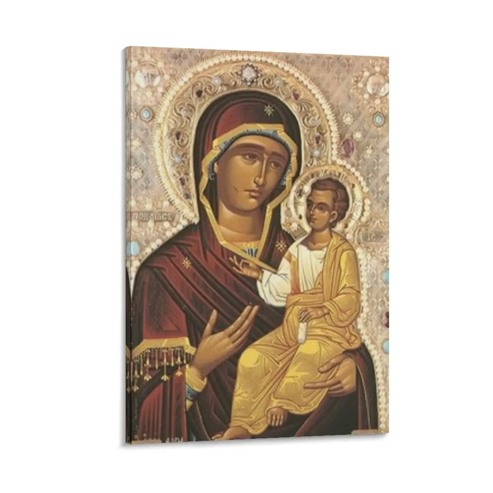 Virgin Mary and Baby Jesus: The Iveron Theotokos Canvas Painting posters for wall japanese room decor
Virgin Mary and Baby Jesus: The Iveron Theotokos Canvas Painting posters for wall japanese room decor