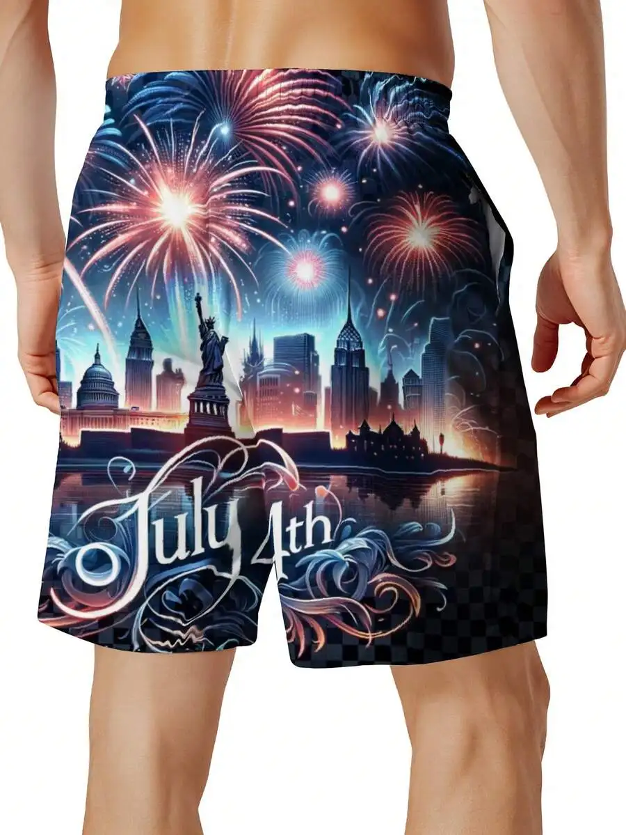 July 4th Fireworks Independence Day Swim Trunks Men Patriotic Beach Shorts Statue Of Liberty Skyline
July 4th Fireworks Independence Day Swim Trunks Men Patriotic Beach Shorts Statue Of Liberty Skyline