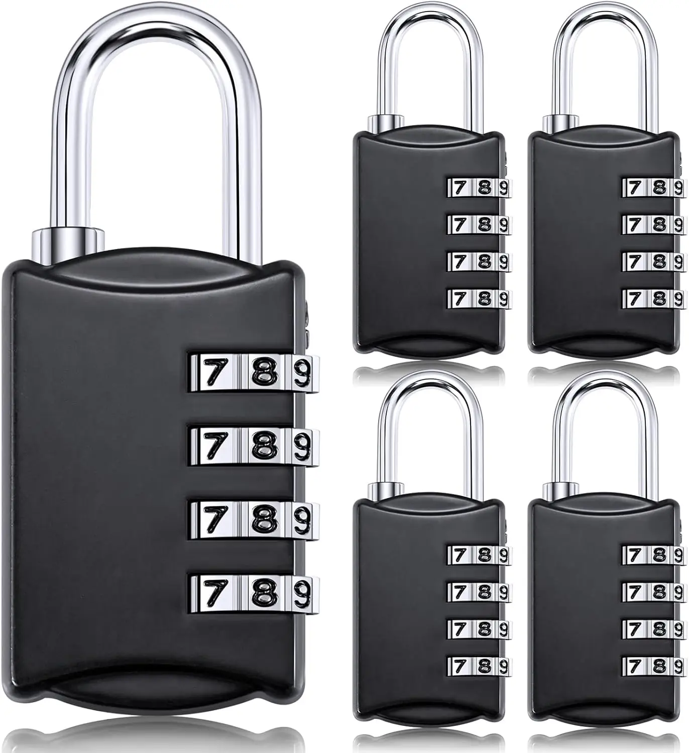 5 Pcs 4 Digit Combination Locks Waterproof for Luggage Travel Gym Locker
5 Pcs 4 Digit Combination Locks Waterproof for Luggage Travel Gym Locker