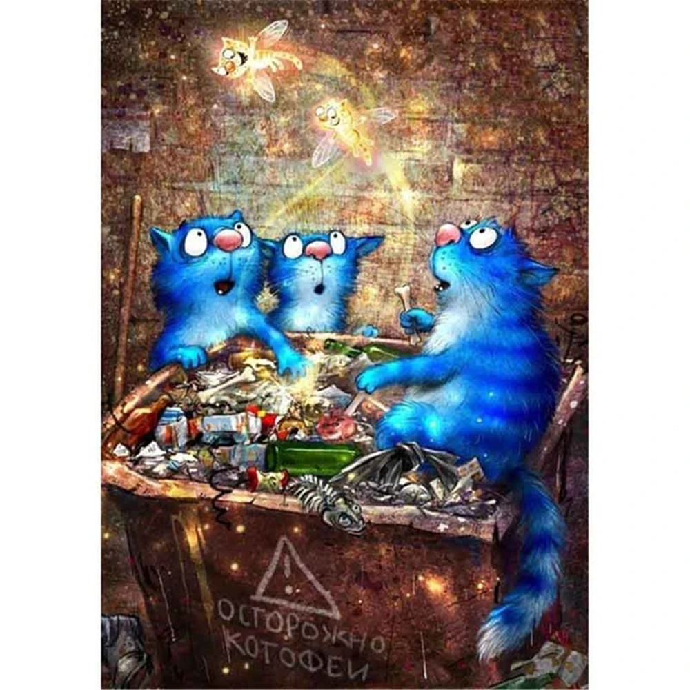 Cartoon Blue Cat DIY Cross Stitch Embroidery 11CT Kits Craft Needlework Set Cotton Thread Printed Canvas Home Decoration Sale
Cartoon Blue Cat DIY Cross Stitch Embroidery 11CT Kits Craft Needlework Set Cotton Thread Printed Canvas Home Decoration Sale