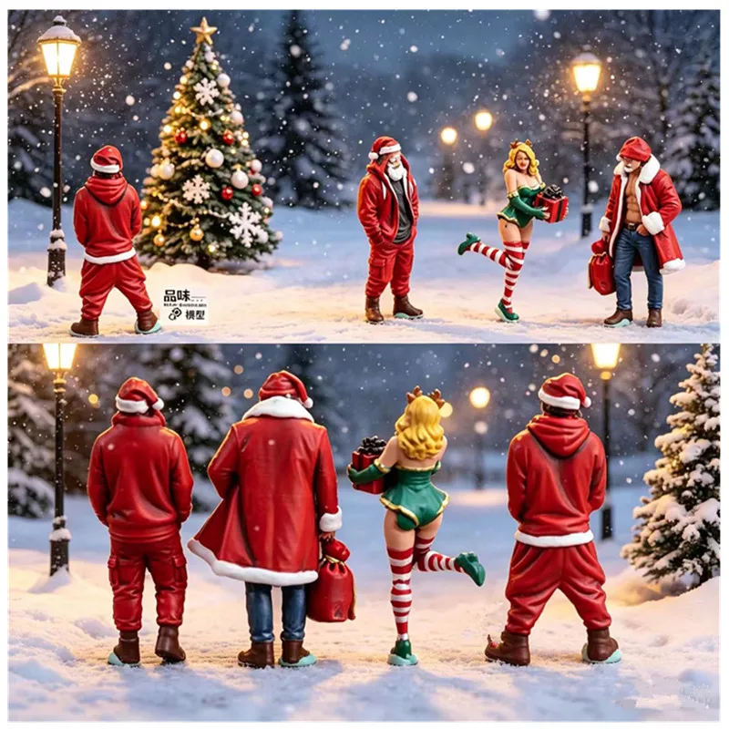 1/72 Santa Claus+Christmas Girl 4 Soldiers Resin Static Model Sand Table Scene Decoration Toys Collectibles Birthday Gifts
1/72 Santa Claus+Christmas Girl 4 Soldiers Resin Static Model Sand Table Scene Decoration Toys Collectibles Birthday Gifts