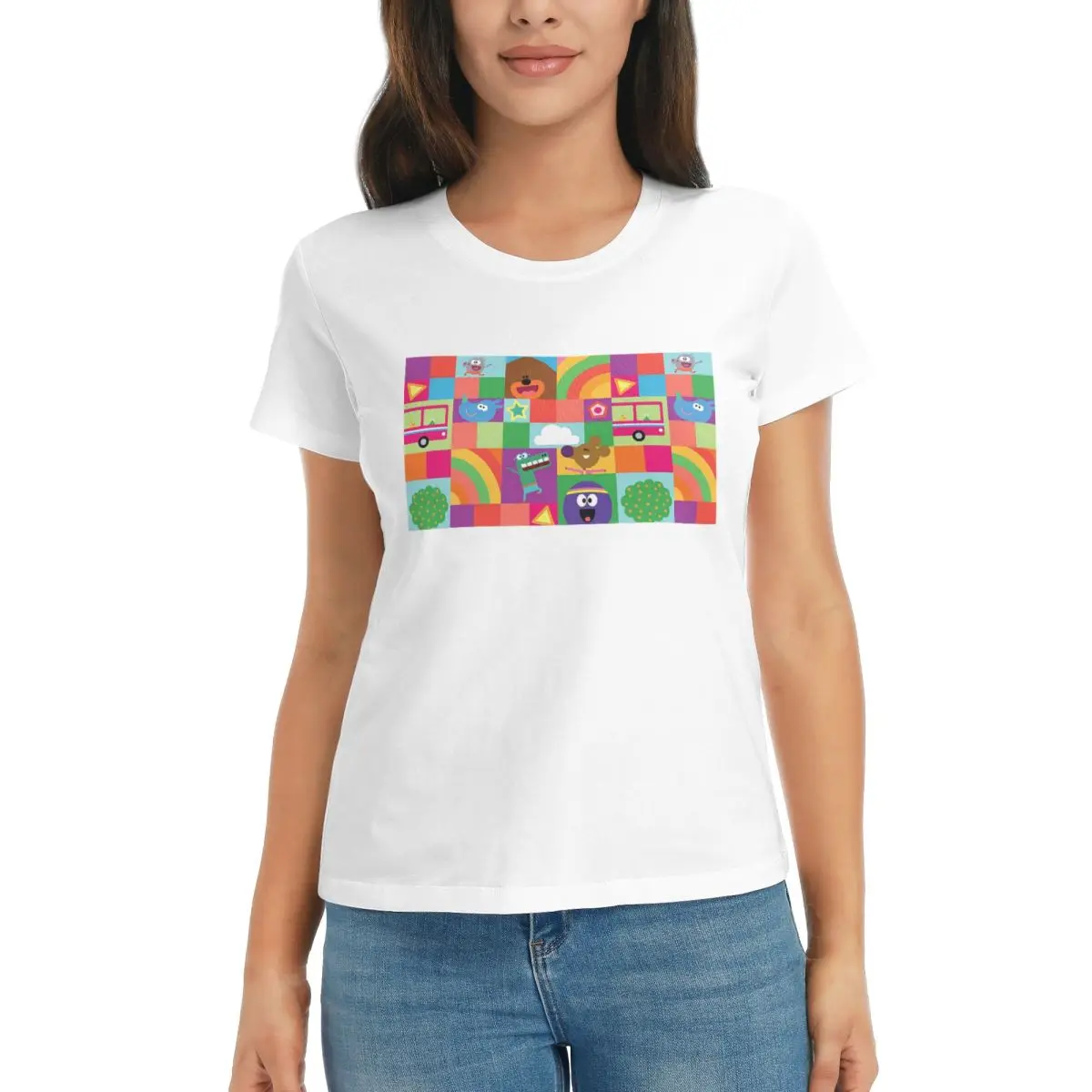 Women T-Shirt Hey Duggee Teenage Summer Short Sleeve Tees Round Neck Cotton T Shirts Clothes Tops Streetwear
Women T-Shirt Hey Duggee Teenage Summer Short Sleeve Tees Round Neck Cotton T Shirts Clothes Tops Streetwear