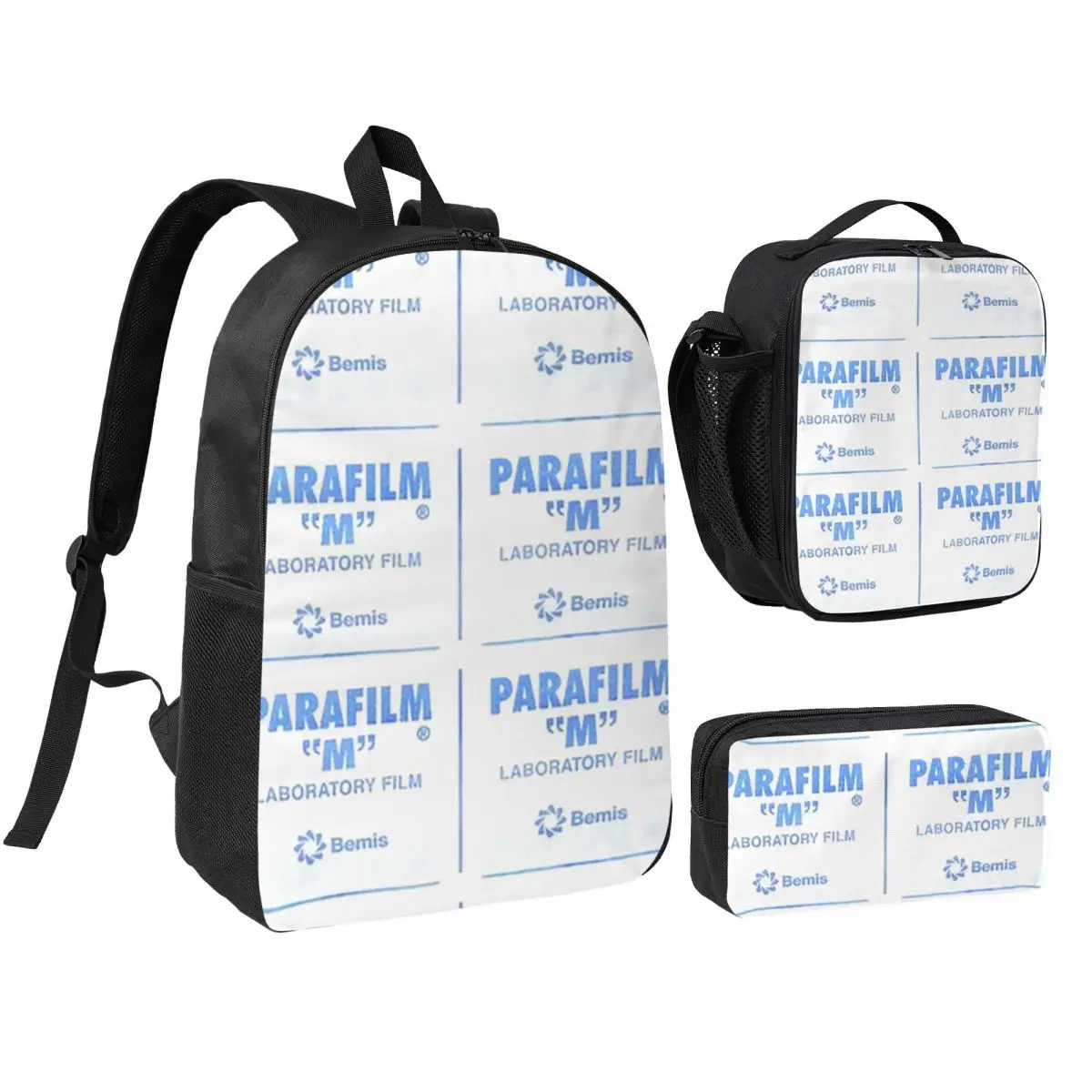 Parafilm Is A Lifesaver Backpack Boys Girls BookBag School Bag Shoulder Bags 3ps Insulated Lunch Bag Pencil Case
Parafilm Is A Lifesaver Backpack Boys Girls BookBag School Bag Shoulder Bags 3ps Insulated Lunch Bag Pencil Case