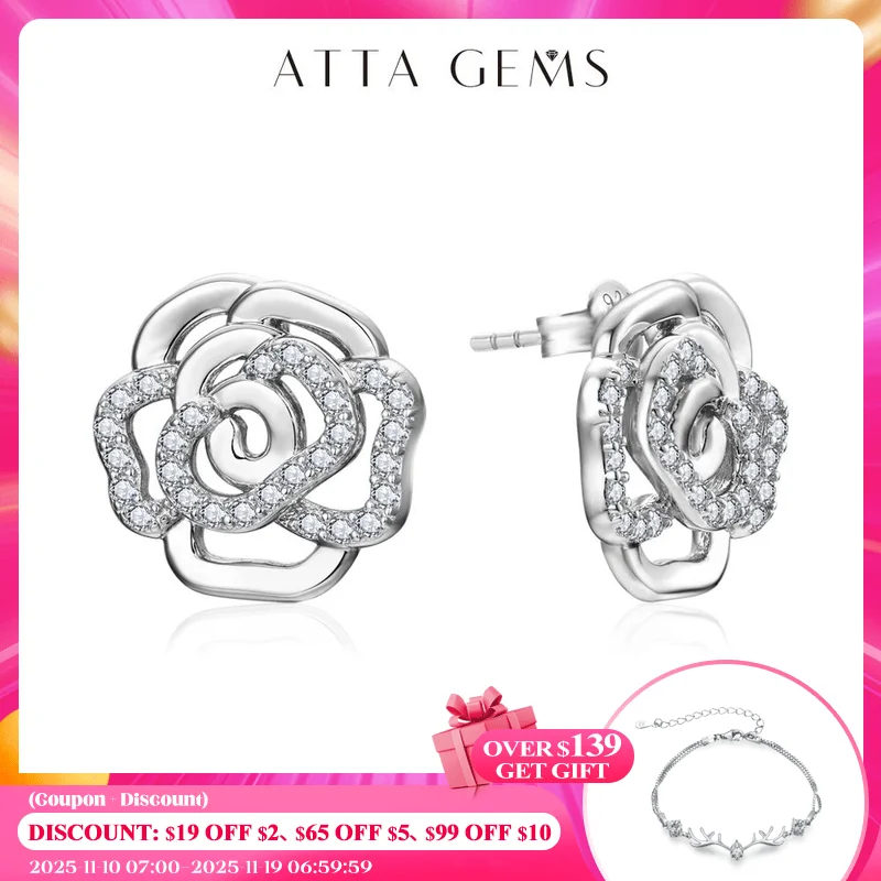 ATTAGEMS новые бриллиантовые серьги для женщин S925 серебро 18k Позолоченные Оригинальные Цветы Свадебные украшения подарок для путешествий
ATTAGEMS новые бриллиантовые серьги для женщин S925 серебро 18k Позолоченные Оригинальные Цветы Свадебные украшения подарок для путешествий