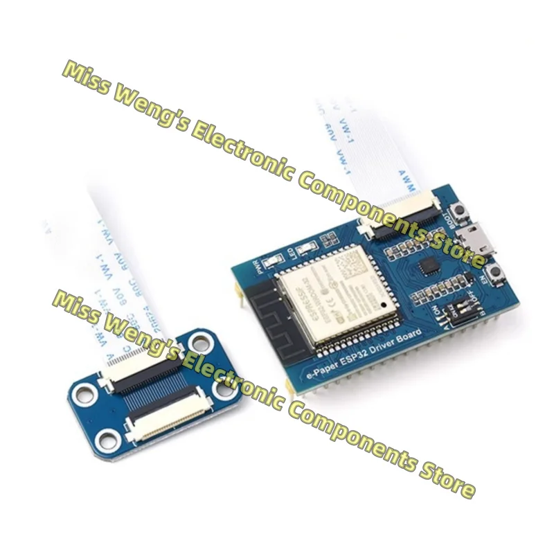 Электронный бумажный чернильный экран, плата драйвера беспроводной сети ESP32, совместимая с Wi-Fi + Bluetooth, электронная бумага Arduino, плата драйвера ESP32
Электронный бумажный чернильный экран, плата драйвера беспроводной сети ESP32, совместимая с Wi-Fi + Bluetooth, электронная бумага Arduino, плата драйвера ESP32