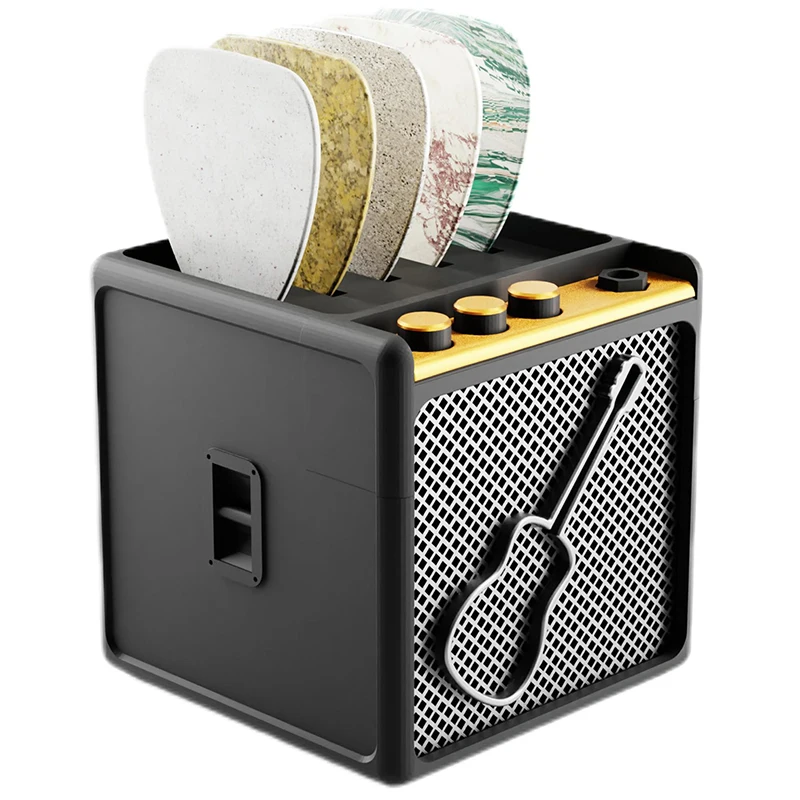 Portable Guitar Pick Holder 3D Printed Plectrum Storage Box With Pick Slot Guitar Capo Tuner Strings Storage Case Display Stands
Portable Guitar Pick Holder 3D Printed Plectrum Storage Box With Pick Slot Guitar Capo Tuner Strings Storage Case Display Stands