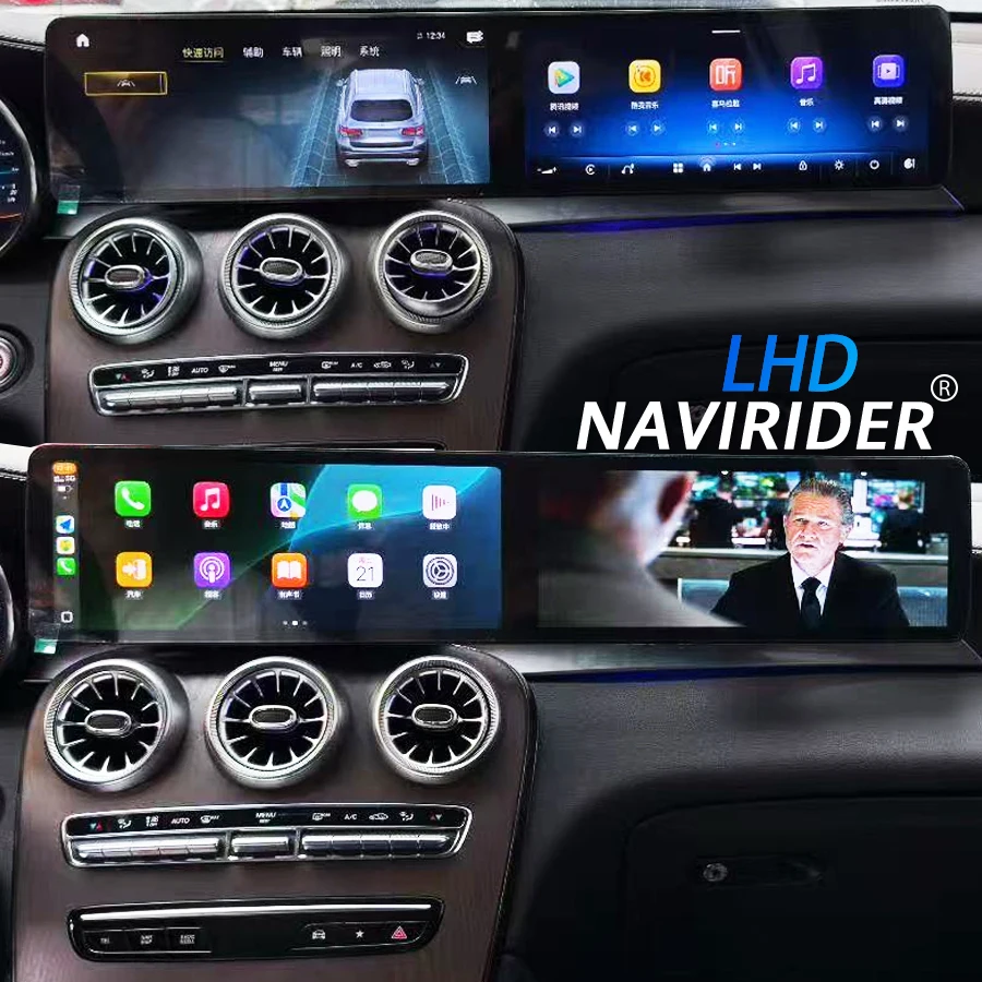 24.6'' LHD RHD Android 15 Carplay Car Multimedia Video Player For Benz C Class GLC 2015-2021 5.0 6.0 Qled Dual Screen Car Radio
24.6'' LHD RHD Android 15 Carplay Car Multimedia Video Player For Benz C Class GLC 2015-2021 5.0 6.0 Qled Dual Screen Car Radio