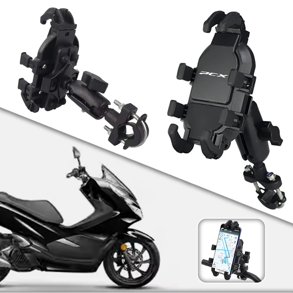 Motorcycle Phone Mount Anti-Shake 360° Rotation Handlebar Holder For PCX PCX125 PCX150 PCX 125 150 ADV150 Custom Accessories
Motorcycle Phone Mount Anti-Shake 360° Rotation Handlebar Holder For PCX PCX125 PCX150 PCX 125 150 ADV150 Custom Accessories