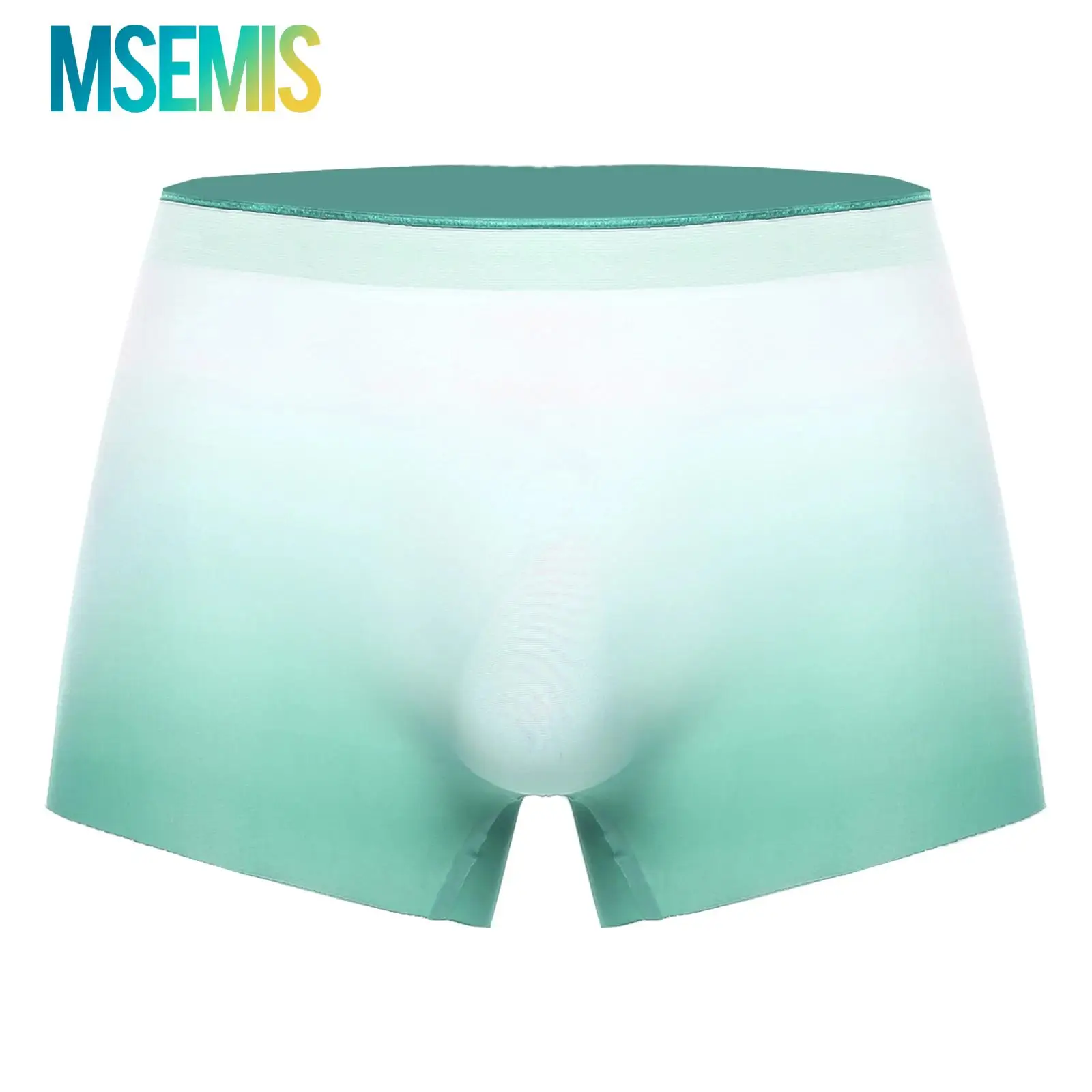 Mens Silky Ultrathin Seamless Boxershorts Swimming Trunks Gradient Color Boxer Shorts Bulge Pouch Traceless Underwear Underpants
Mens Silky Ultrathin Seamless Boxershorts Swimming Trunks Gradient Color Boxer Shorts Bulge Pouch Traceless Underwear Underpants