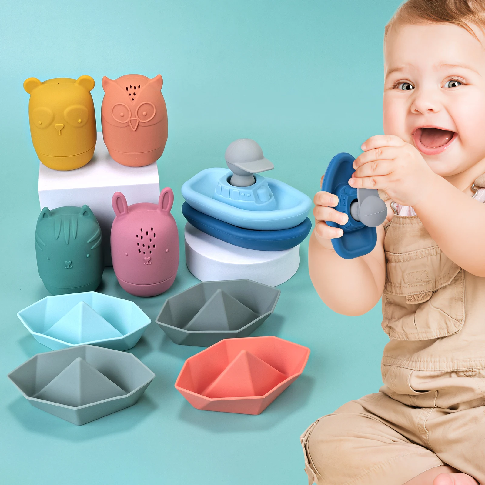 4pcs Baby Bath Toys, Bath Cute Swimming 4 Different Color Boat Kids Shower Water Play Toys Water Spray Bubble Spray Soft teether
4pcs Baby Bath Toys, Bath Cute Swimming 4 Different Color Boat Kids Shower Water Play Toys Water Spray Bubble Spray Soft teether