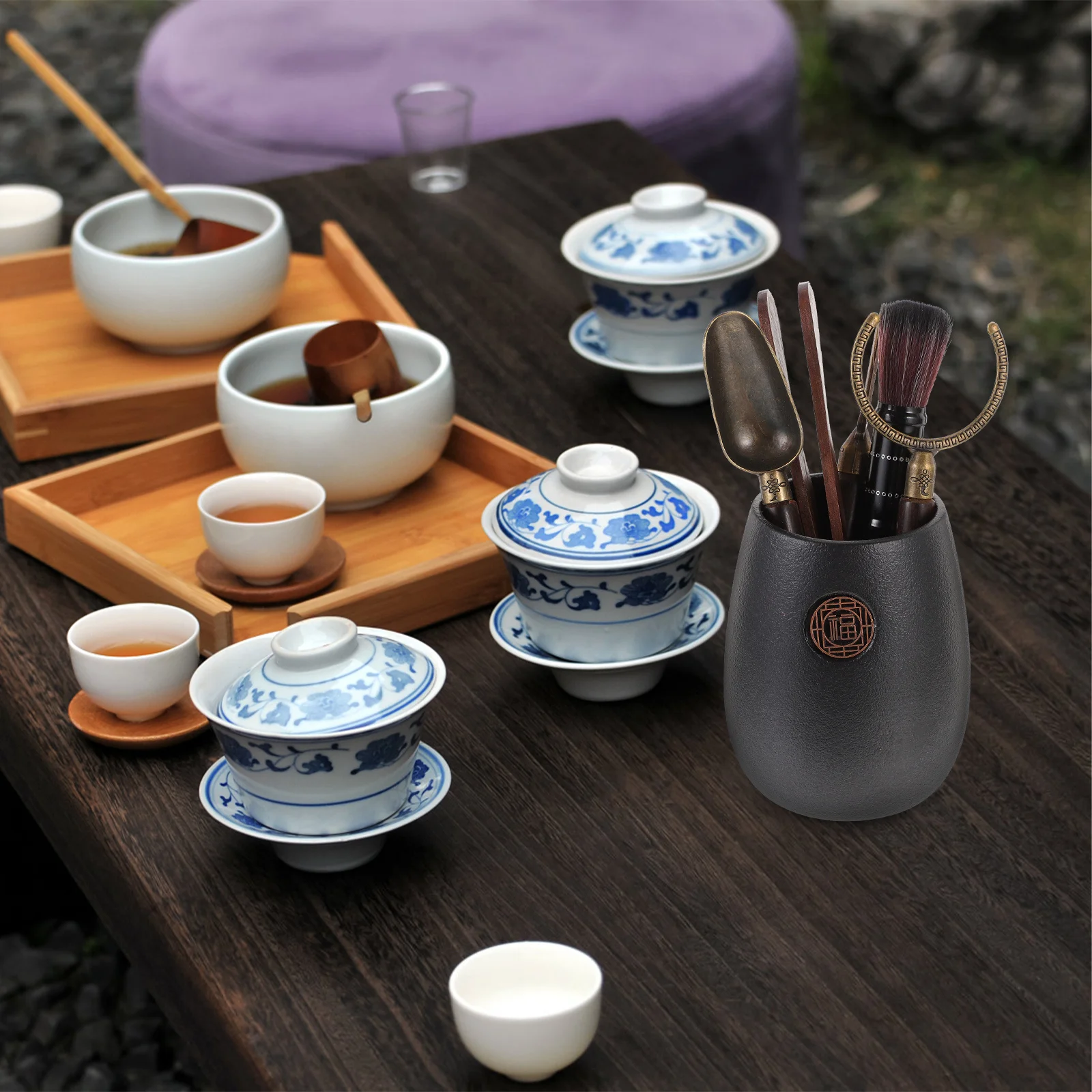 Gong Fu Tea Tools Chinese Ceremony Utensils Six Gentlemen Gongfu Kung Accessories
Gong Fu Tea Tools Chinese Ceremony Utensils Six Gentlemen Gongfu Kung Accessories