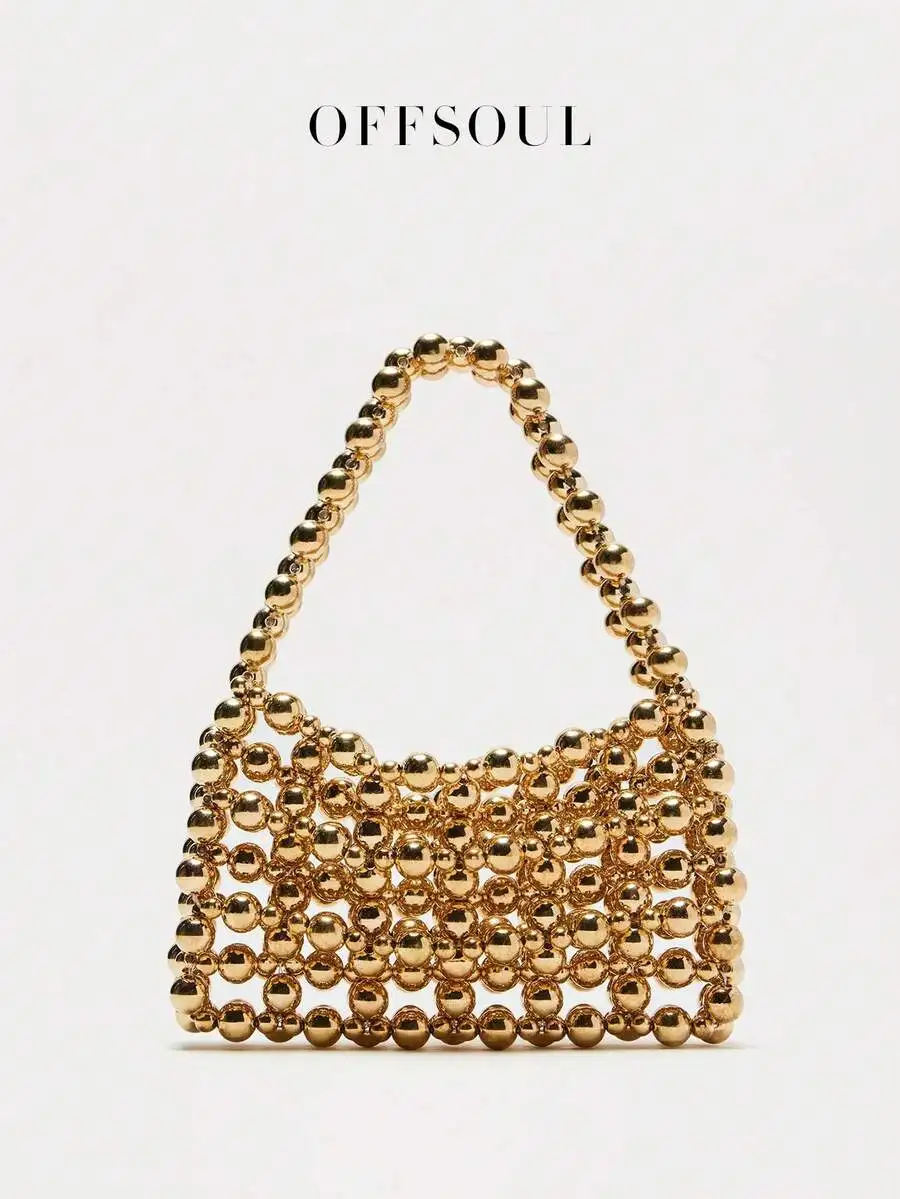 Retro Acrylic Metal Beaded Hollow Square Clutch Bag For Women Party Evening
Retro Acrylic Metal Beaded Hollow Square Clutch Bag For Women Party Evening