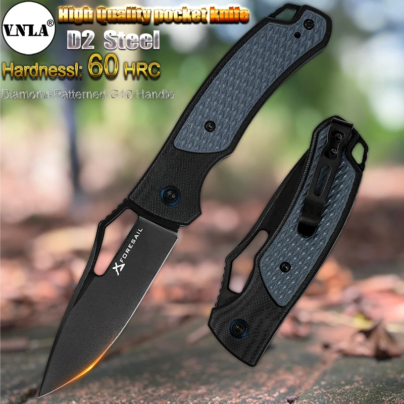 VNLA D2 Steel sharp Folding Fruit Knife handiness Outdoor Camping Hunting Cutting Survival portable Pocket clip EDC Tool Knife
VNLA D2 Steel sharp Folding Fruit Knife handiness Outdoor Camping Hunting Cutting Survival portable Pocket clip EDC Tool Knife