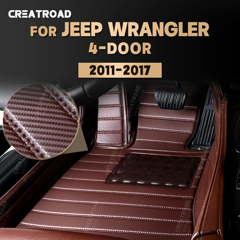 Custom Carbon Fibre Floor Mats For Jeep Wrangler(4-Door)2011-2017 12 13 14 15 16 Foot Carpet Cover Auto Interior Accessories
Custom Carbon Fibre Floor Mats For Jeep Wrangler(4-Door)2011-2017 12 13 14 15 16 Foot Carpet Cover Auto Interior Accessories