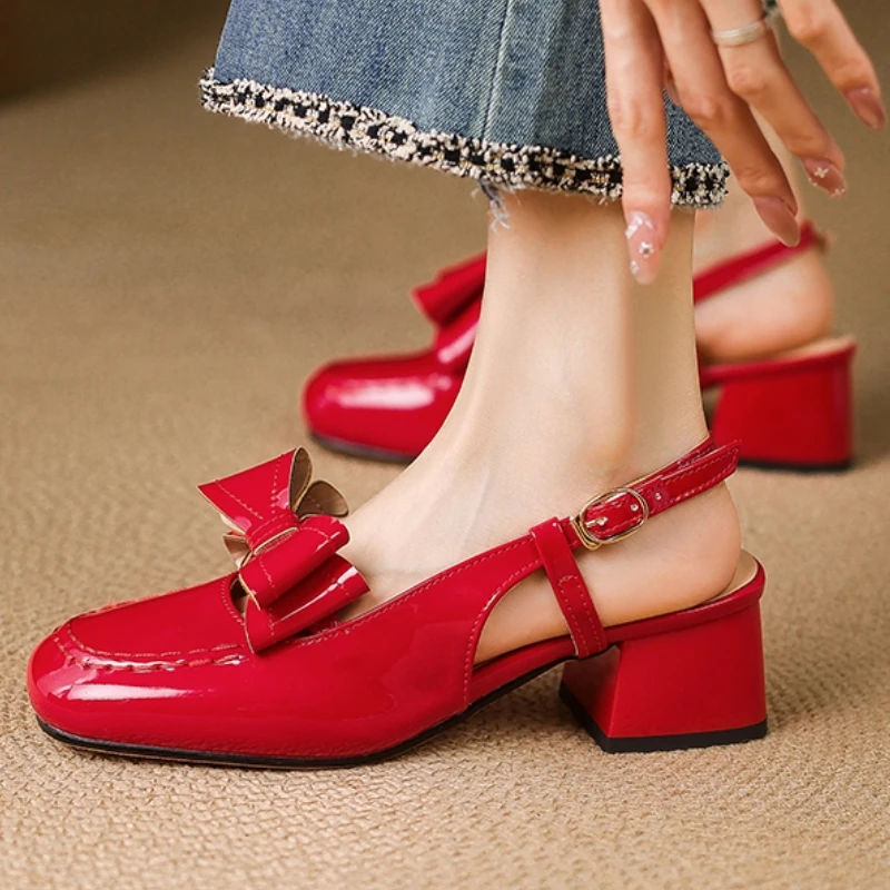 Sweet Women's Low Heels Pumps Big Size 48 Lolita Slingbacks Elegant Black Nude Red Low Heeled Office Wedding Shoes For Girl
Sweet Women's Low Heels Pumps Big Size 48 Lolita Slingbacks Elegant Black Nude Red Low Heeled Office Wedding Shoes For Girl