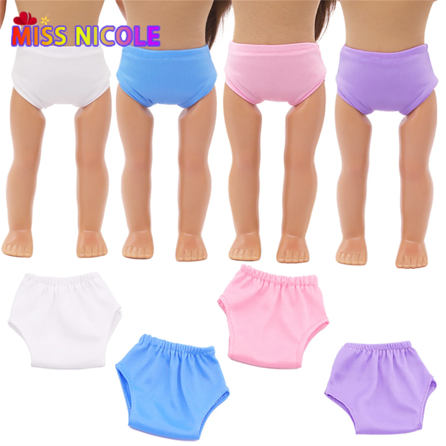 18 Inches American Doll Accessories Underpants Star Solid Color Doll Underwear For 43cm Baby New Born&OG,Russia Girl Dolls Toy
18 Inches American Doll Accessories Underpants Star Solid Color Doll Underwear For 43cm Baby New Born&OG,Russia Girl Dolls Toy