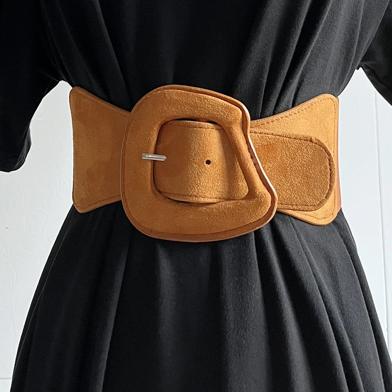 Women's Runway Fashion Faux Leather Elastic Cummerbunds Female Dress Corsets Waistband Belts Decoration Wide Belt TB075
Women's Runway Fashion Faux Leather Elastic Cummerbunds Female Dress Corsets Waistband Belts Decoration Wide Belt TB075
