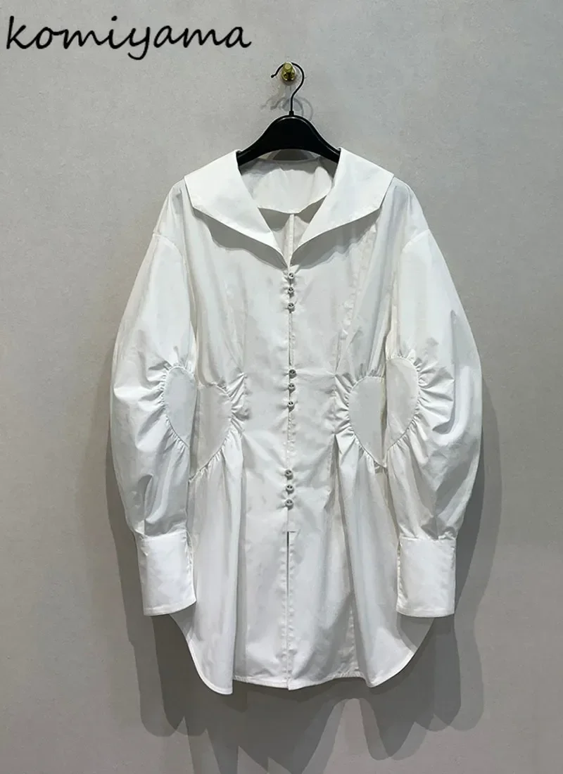3d Ruched Tunic Blusas Mujer Laple Neck Single Breasted Shirts & Blouses Japan New Woman Clothing Spring Casual Camisas Top
3d Ruched Tunic Blusas Mujer Laple Neck Single Breasted Shirts & Blouses Japan New Woman Clothing Spring Casual Camisas Top