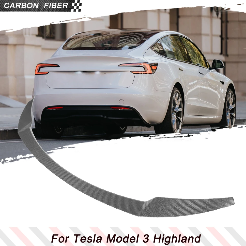 Carbon Fiber Car Rear Racing Spoiler Boot Wing For Tesla Model 3 Highland 2023-2026 Car Rear Trunk Spoiler Boot Lip Wing Spoiler
Carbon Fiber Car Rear Racing Spoiler Boot Wing For Tesla Model 3 Highland 2023-2026 Car Rear Trunk Spoiler Boot Lip Wing Spoiler