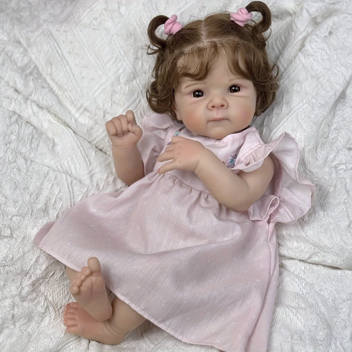 BZDOLL Cloth Body Vinyl Limbs 48 CM Reborn Baby Doll Toy For Kids Lifelike Collectable Humanoid Doll Handmade Birthday Gift
BZDOLL Cloth Body Vinyl Limbs 48 CM Reborn Baby Doll Toy For Kids Lifelike Collectable Humanoid Doll Handmade Birthday Gift