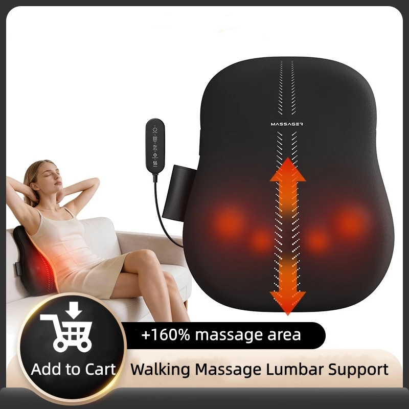 Electric Back Massager with Kneading Heat Walk Up and Down Massage Cushion Neck Shoulder Full Body Massage Machine Spot Massage
Electric Back Massager with Kneading Heat Walk Up and Down Massage Cushion Neck Shoulder Full Body Massage Machine Spot Massage