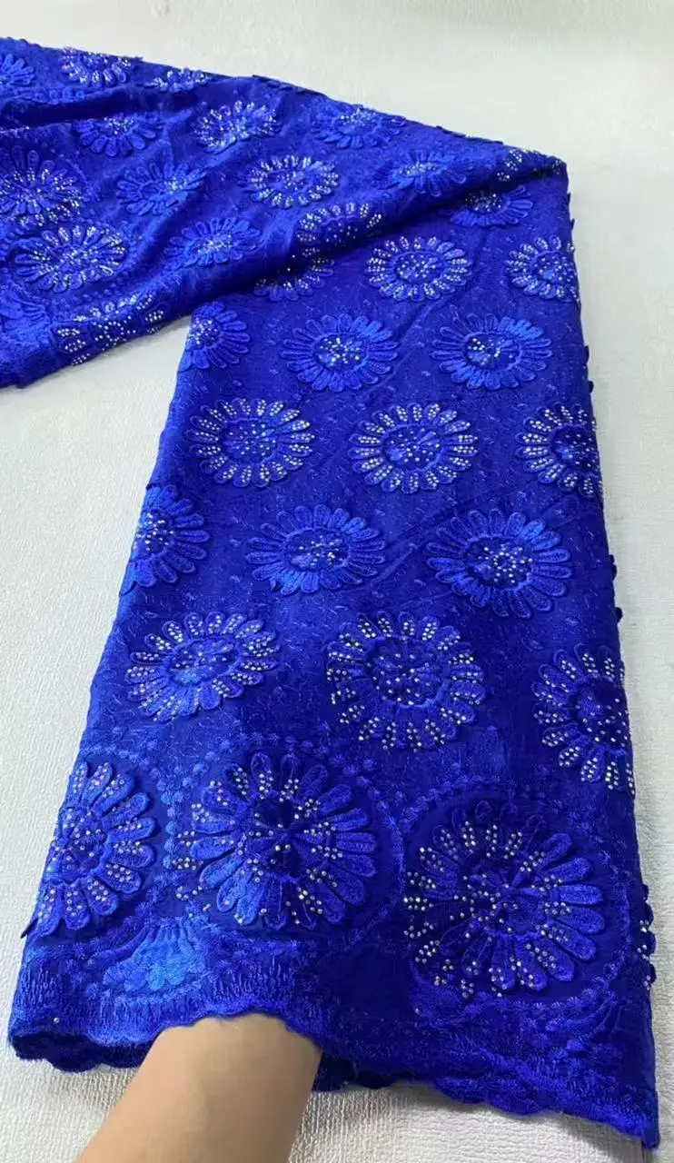 Africa Nigerian Sequins Cotton Embroidery Lace Fabric, Tulle Wedding Party Dress, High Quality, 5Yards, 2025, Chiffon
Africa Nigerian Sequins Cotton Embroidery Lace Fabric, Tulle Wedding Party Dress, High Quality, 5Yards, 2025, Chiffon