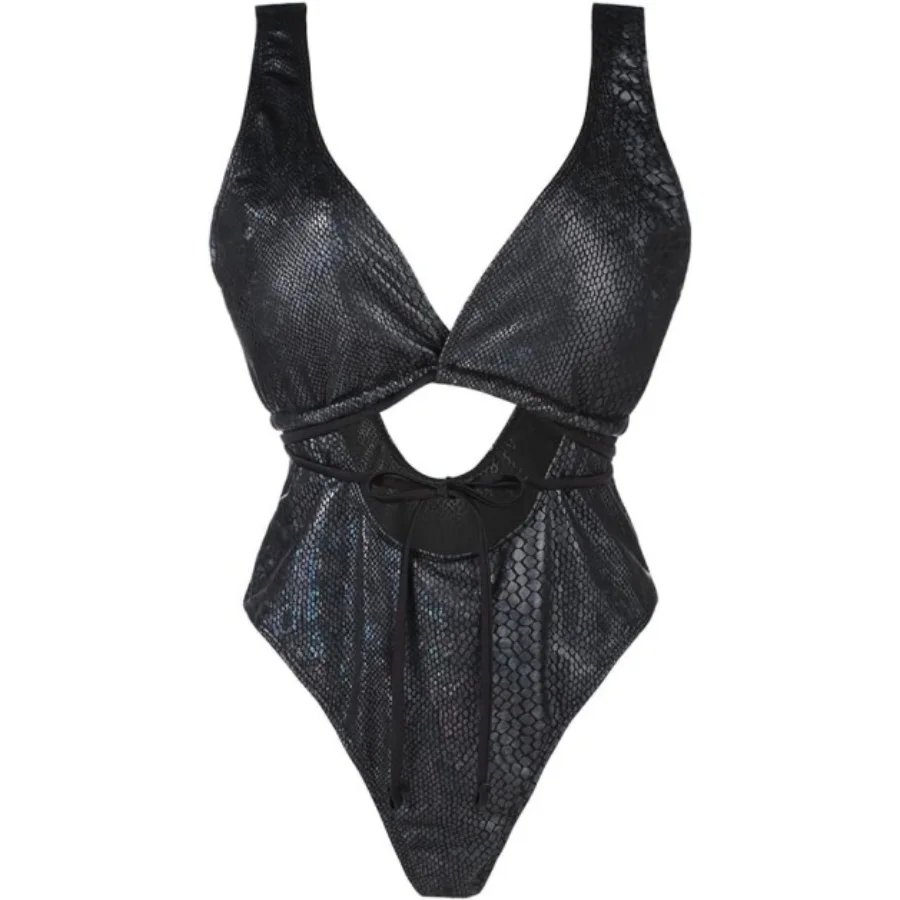 Women's Sexy Snakeskin One Piece Swimsuit Stylish Metallic Rave Beach Swimwear Bikinis Set Bathing Outfit for Women Bikinis
Women's Sexy Snakeskin One Piece Swimsuit Stylish Metallic Rave Beach Swimwear Bikinis Set Bathing Outfit for Women Bikinis