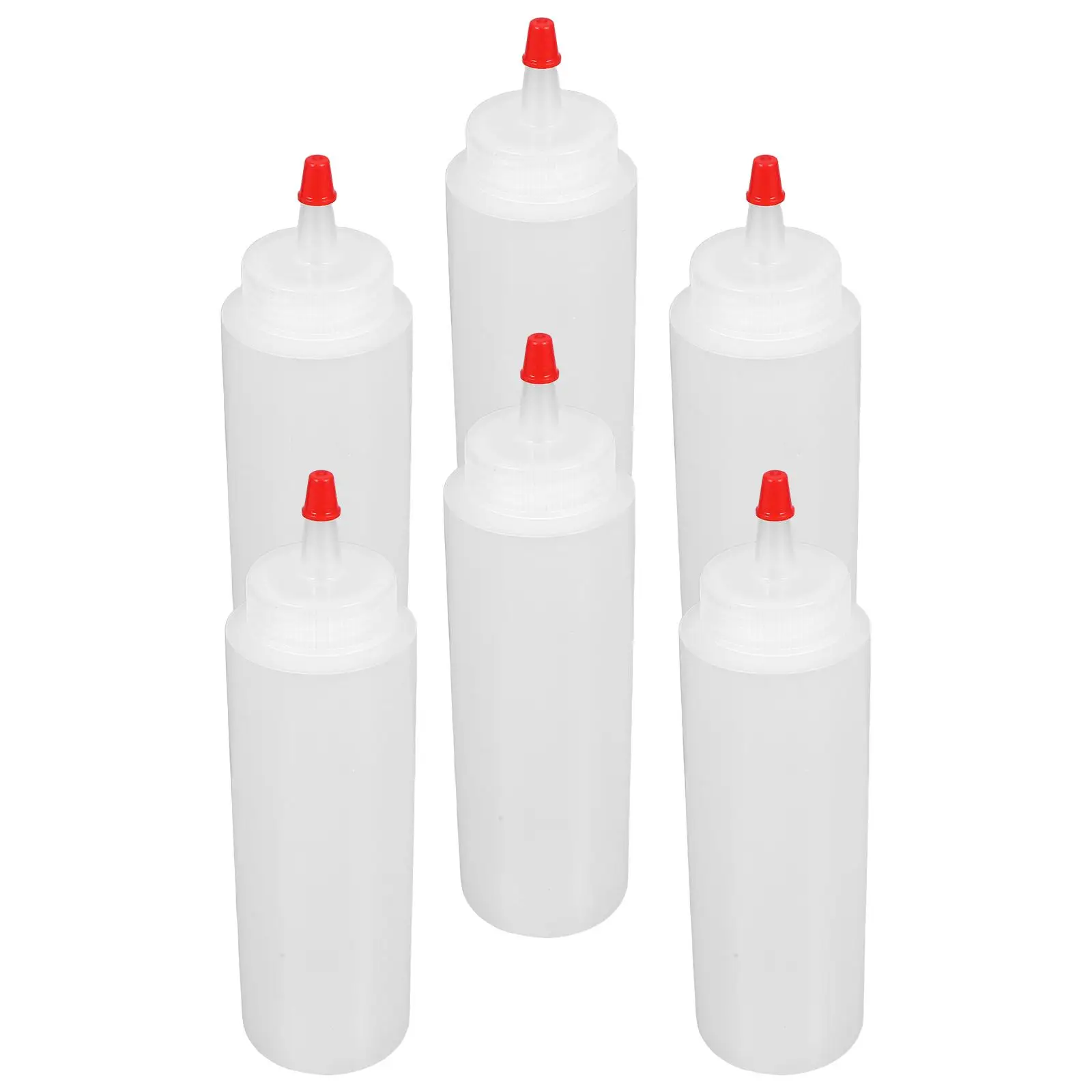 6 Pcs Squeeze Sauce Bottle Tomato Empty Honey Dispenser Bottles Condiment with Cap Plastic Oil Precision Tip for Cooking
6 Pcs Squeeze Sauce Bottle Tomato Empty Honey Dispenser Bottles Condiment with Cap Plastic Oil Precision Tip for Cooking