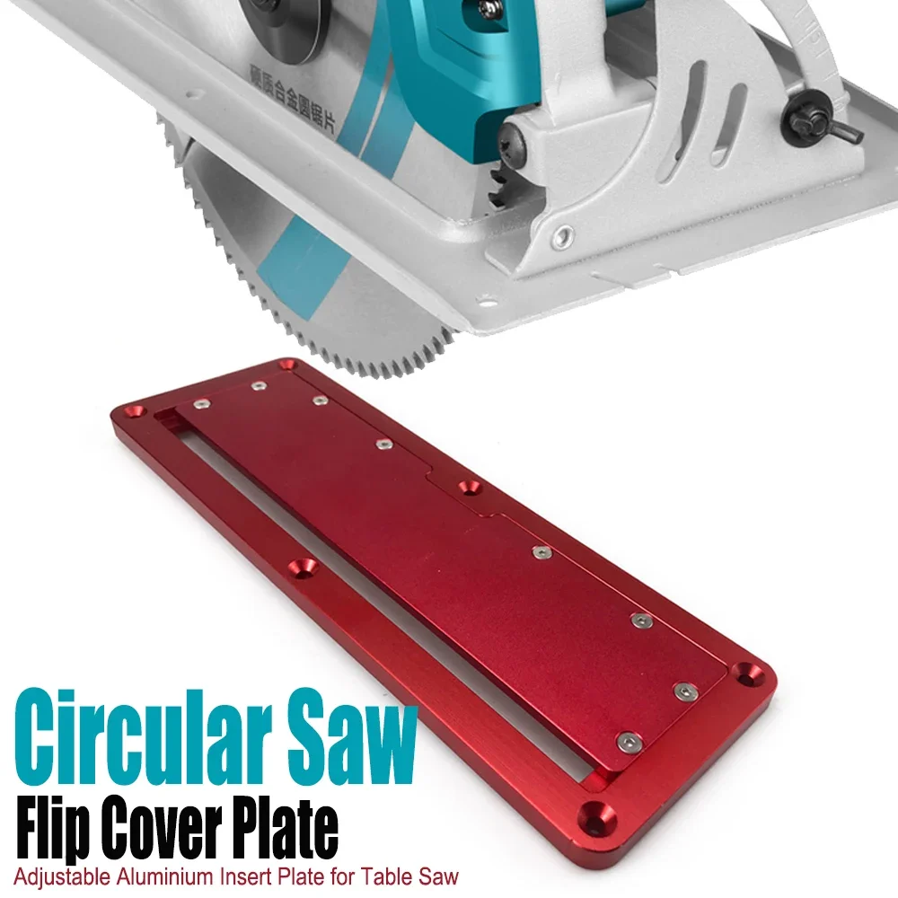 Red Electric Circular Saw Flip Cover Plate Flip-Floor Table Special Cover Plate Adjustable Aluminium Insert Plate for Table Saw
Red Electric Circular Saw Flip Cover Plate Flip-Floor Table Special Cover Plate Adjustable Aluminium Insert Plate for Table Saw