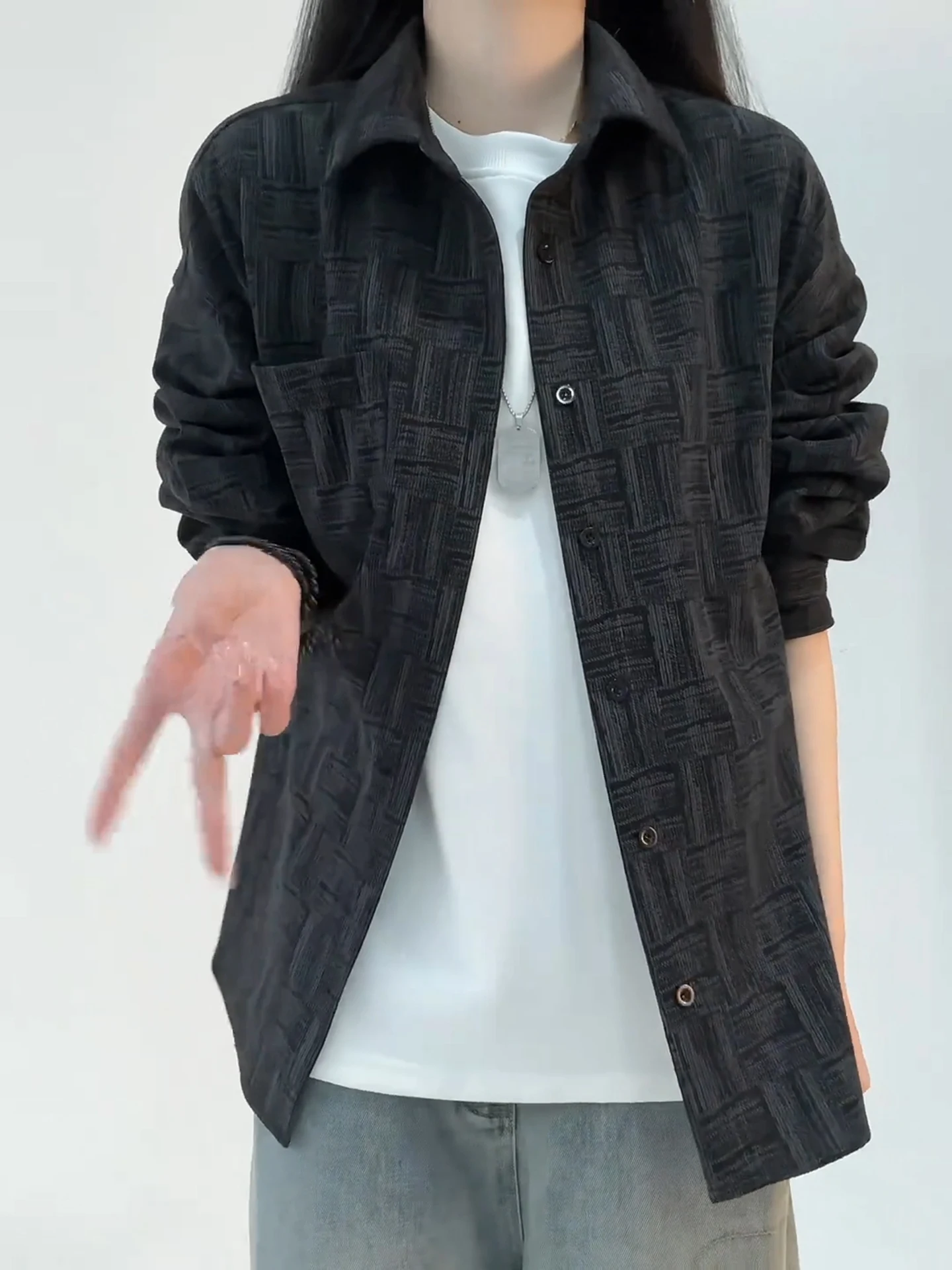 Casual Plaid Long Sve irt Men's Women's Spring Faion Brand Haome Leisure High-End Feeling Layering Coat
Casual Plaid Long Sve irt Men's Women's Spring Faion Brand Haome Leisure High-End Feeling Layering Coat