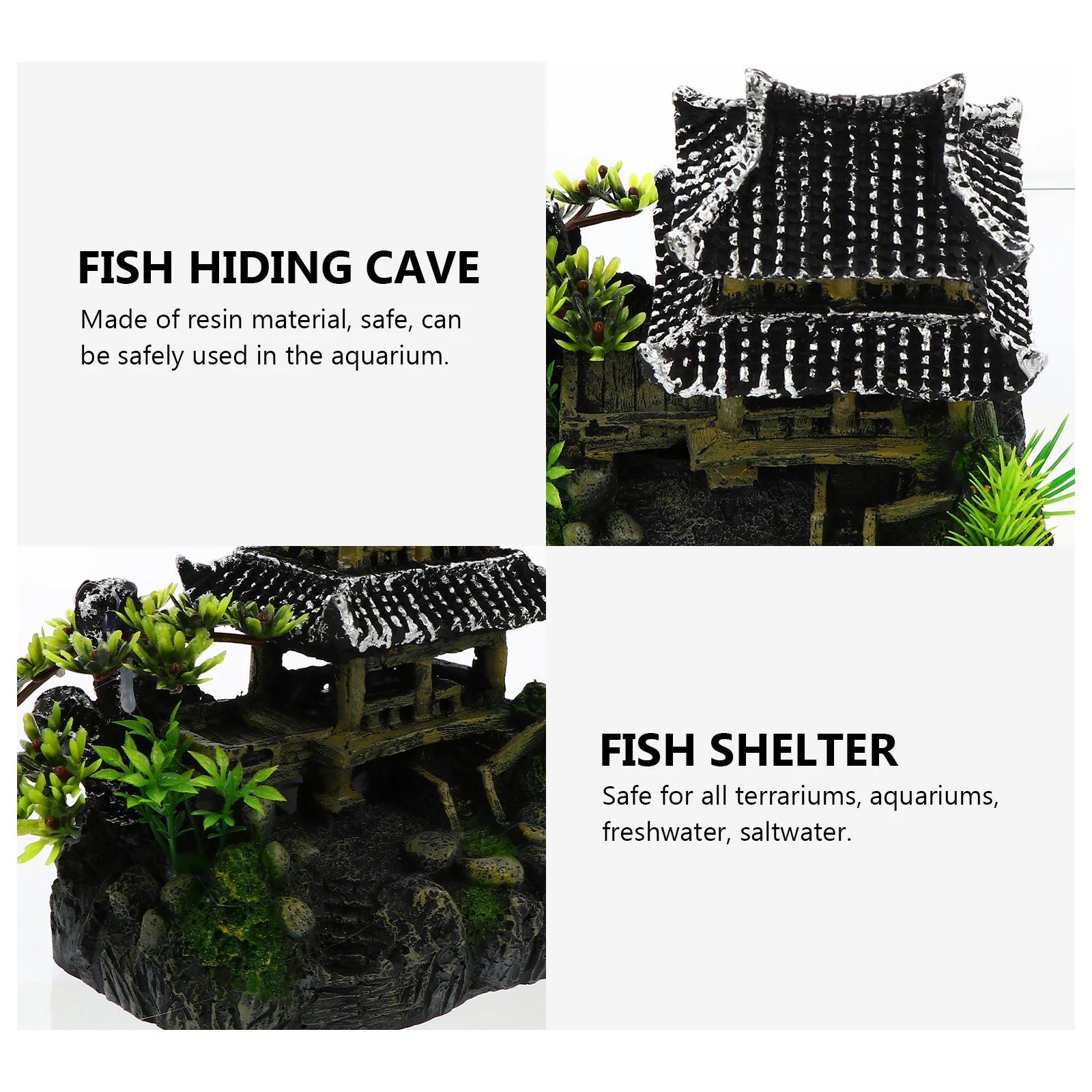 Rural Fish Tank L scaping House Resin Shelter Aquarium nament Bowl Decor Lifelike Natural Safe Terrarium Freshwater Saltwater
Rural Fish Tank L scaping House Resin Shelter Aquarium nament Bowl Decor Lifelike Natural Safe Terrarium Freshwater Saltwater